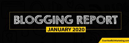 Blogging Report (January 2020)